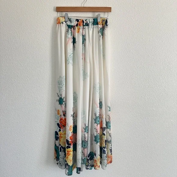 Afibii floral print maxi skirt Large - Picture 2 of 16